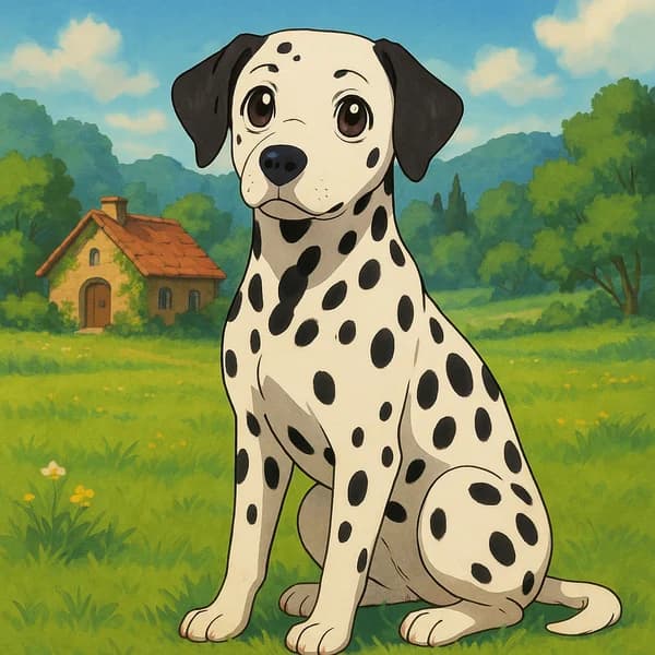 Pet Anime pet portrait example 5